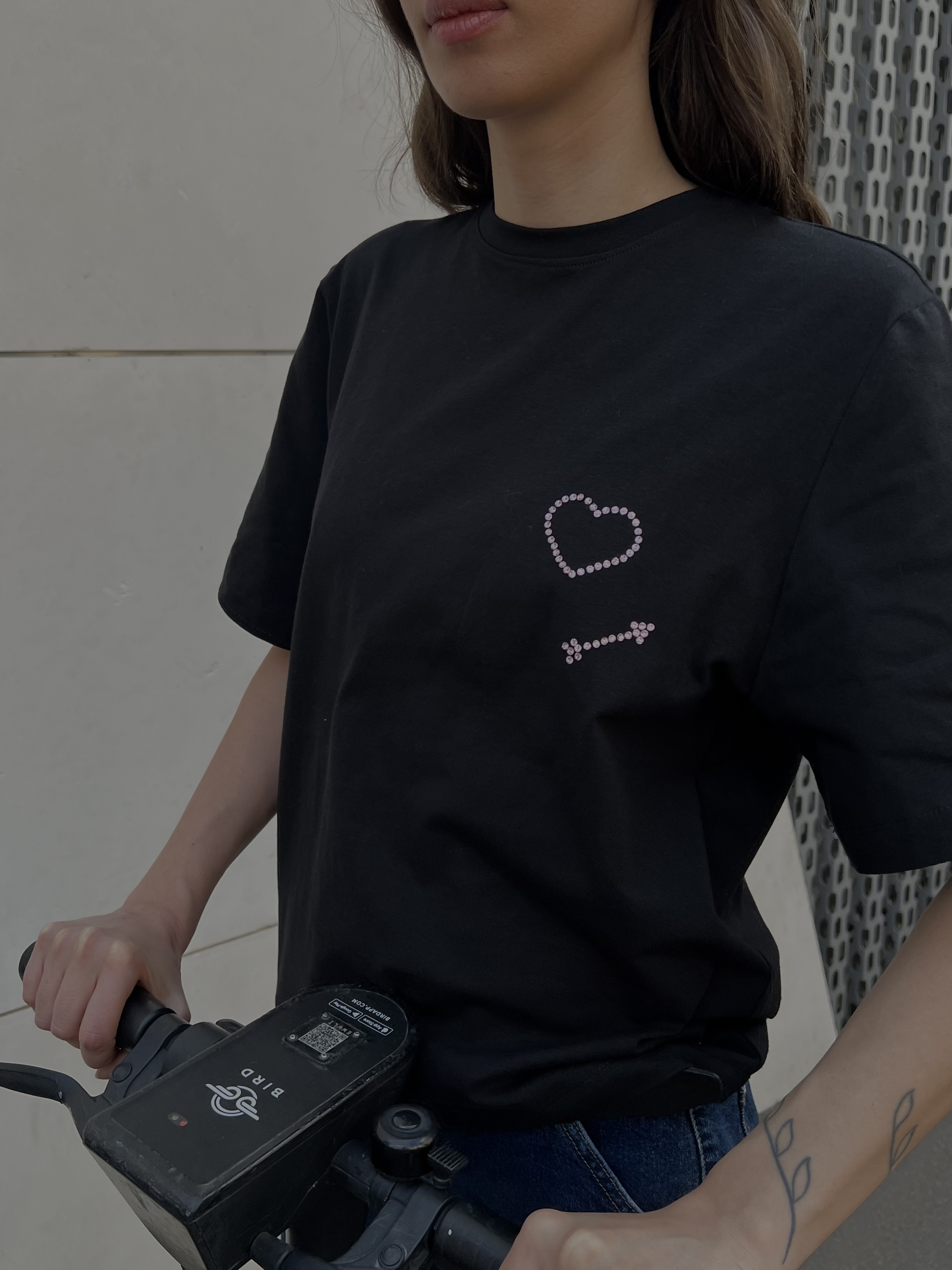 " CUPIDON " BLACK TEE